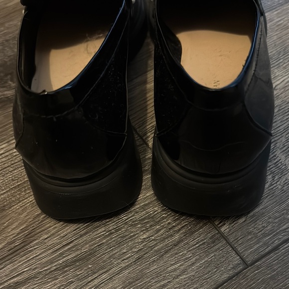 Black Patent Leather Loafers with Pearl Accents - Picture 5 of 6